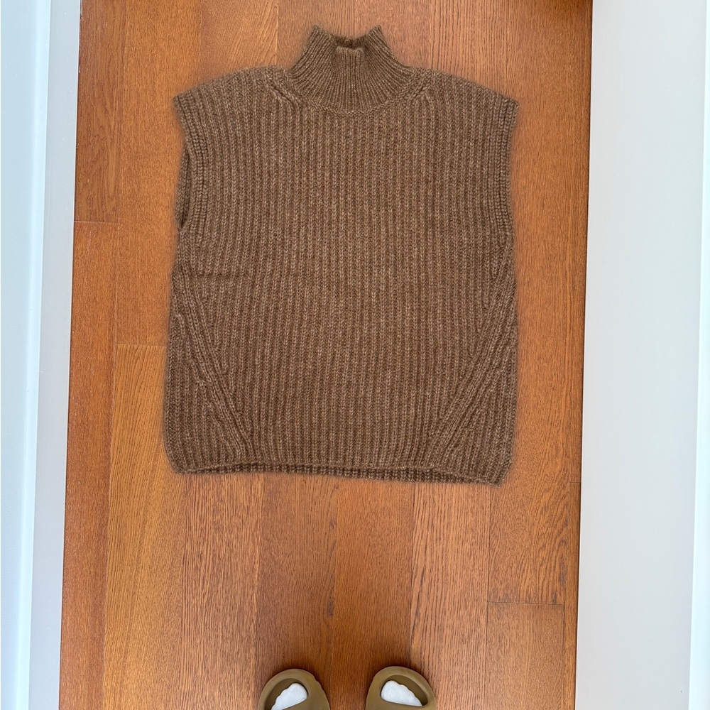 Closed Brown Turtleneck Sweater Vest